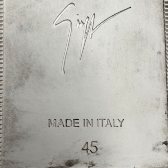 Giuseppe Zanotti Men's Suede Leather Zip Detail Low Top Sneakers Tan Size 12 - Picture 4 of 8